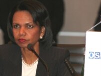 Rice addressing the OSCE on May 31 (OSCE)