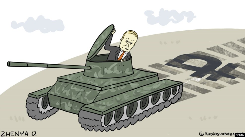 Политическая карикатура Евгении Олейник