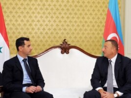 Azərbaycan - Suriya prezidenti Bashar al-Assad (solda) və İlham Əliyev 9 iyul 2009