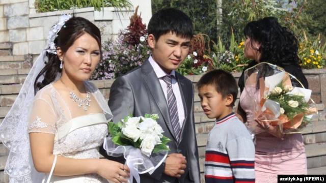 A Kyrgyz wedding file photo 