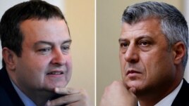 Премьер-министры Сербии и Косова Ивица Дачич и Хашим Тачи 