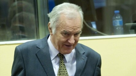 Ratko Mladić u sudnici Haškog tribunala