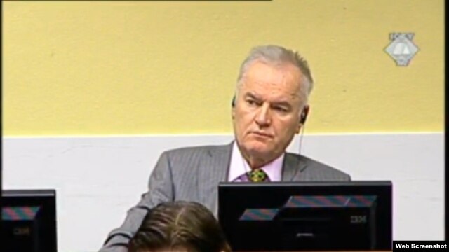 Ratko Mladić na suđenju u Hagu, 11. prosinac 2012.