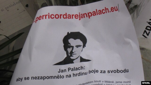 Praga, comemorarea lui Jan Palach, 16 ianuarie 2009.