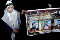 Palestinian demonstration against Danish cartoons on 31 January (epa)