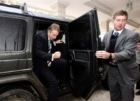 British Prime Minister Blair arriving for his talks with al-Maliki (AFP)