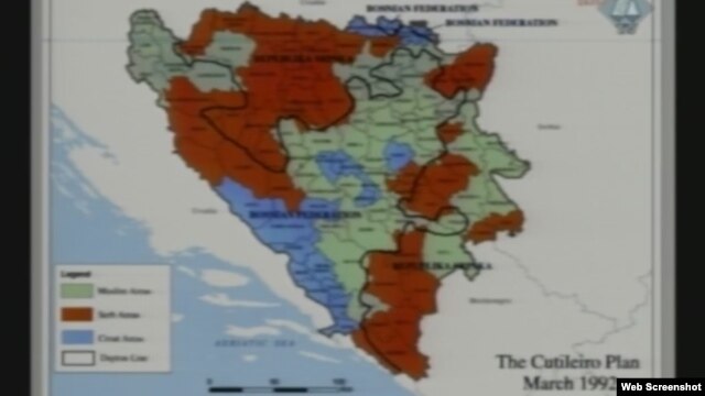 Mirovni plan Kutiljera iz 1992. prikazan u Hagu