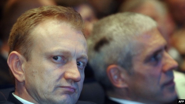 Novoizabrani predsednik DS Dragan Đilas i sada počasni predsednik stranke Boris Tadić