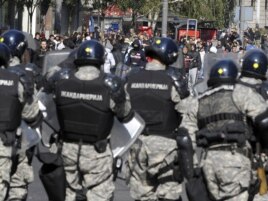 Anti gej protest u centru Beograda, 10. oktobar 2010.