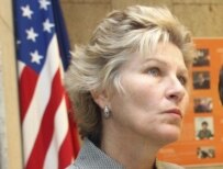 Undersecretary Hughes at RFE/RL in Prague on June 11 (RFE/RL)
