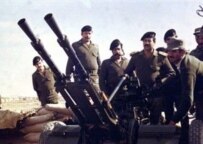 Saddam Hussein visiting the front during the 1980-88 Iran-Iraq war (undated AFP file photo)