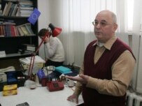 Staffers at the Minsk office of the Belarusian Helsinki Committee on January 22 (Bymedia.net)