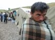 An Uzbek refugee at a camp near the Kyrgyz border village of Barash