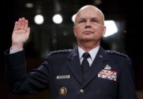 CIA director-nominee Michael Hayden is sworn in at the start of his confirmation hearing before the Senate Select Committee on Intelligence in Washington, D.C. today (epa)