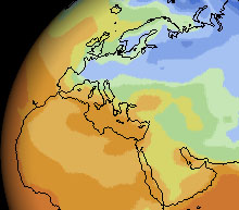 U.K. -  map temperatures around the worldthe world's biggest online climate prediction project