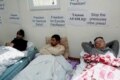 Azerbaijan – Journalists on 8th day of a hunger strike to protest what they call continued government harassment, Baku, 02Apr2008