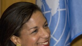 U.S. Ambassador Susan Rice at UN headquarters on January 26