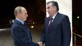 Встреча Путина и Рахмона в городе Сочи