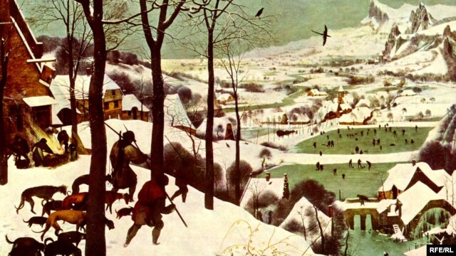 Pieter Bruegel cel Bătrân "Vânători în zăpadă" (anul 1565)