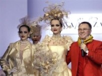 Designer Zaitsev on the runway