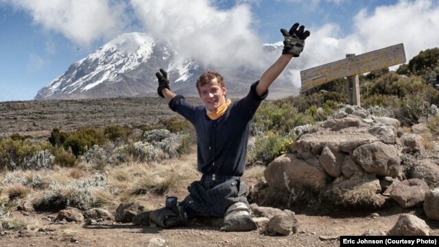 In June, Alexander D'Jamoos hiked to just beneath the peak of Mount Kilimanjaro to raise awareness for the work of Happy Families International Center, a U.S.-Russian NGO that aids orphans with special needs.