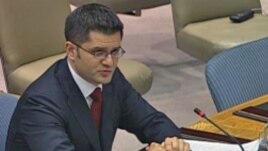 Vuk Jeremić na jednoj od sednica Saveta bezbednosti UN