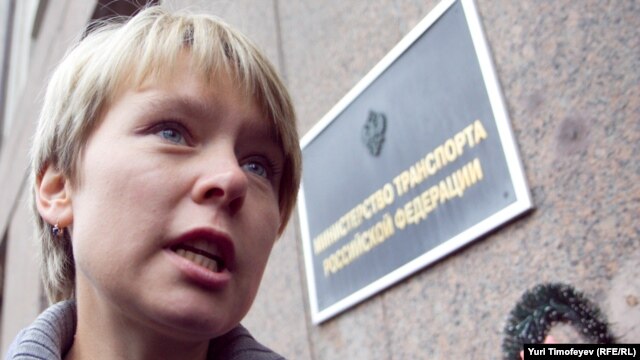 Russian opposition leader Yevgenia Chirikova