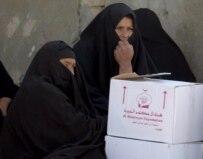 Women at a refugee camp in Al-Karbala (file photo) (epa)