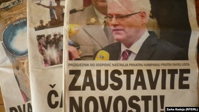 Naslovna strana tjednika "Novosti" u Hrvatskoj