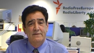 RFE/RL – A video grab of Radio Free Afghanistan’s Hashem Mohmand, from the briefing on Afghan-Pakistani security, Prague, 01Jul2008