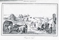 An 18th-century print showing a Nogai camp (courtesy photo)