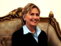 Hillary Clinton during a meeting in Iraq on January 13 (epa)