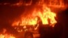 Cars, Buildings Burn In Azerbaijani Unrest