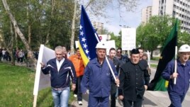 Protest radnika u Tuzli (arhivska fotografija)