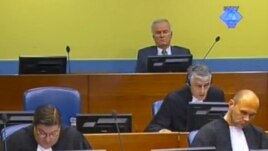 Ratko Mladić u sudnici Haškog tribunala, 9. srpanj 2012.