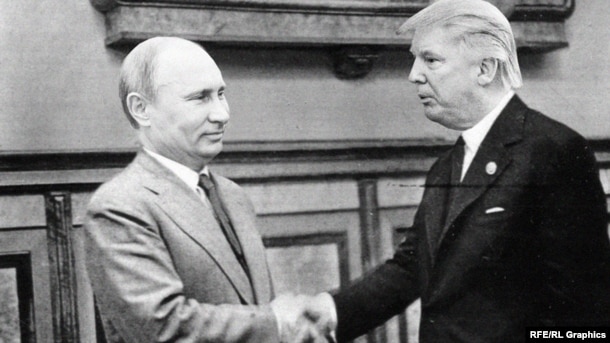 V.Putin və D.Trump. Kollaj.