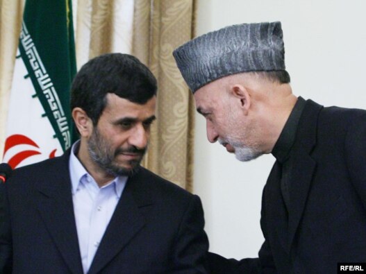 حامد کرزی رییس با رییس جمهور ایران در ارگ رایست جهور ملاقات کرد