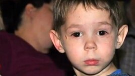 Three-year-old Max Shatto, born Maksim Kuzmin, before his death in January