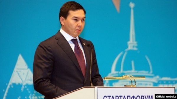 Нурали Алиев, старший внук президента Казахстана Нурсултана Назарбаева, в бытность заместителем акима Астаны.