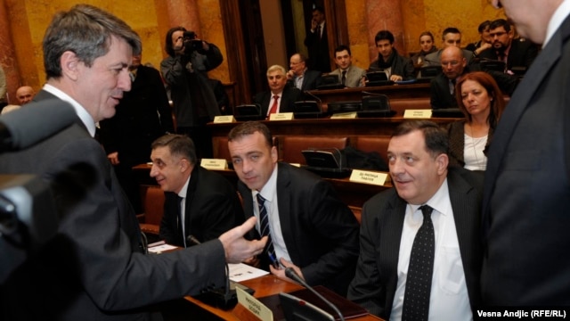Milorad Dodik u Skupštini Srbije, 14. februar 2014.