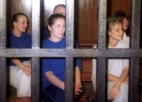 Some of the Bulgarian medics who were sentenced to death (file) (epa)