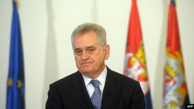 Tomislav Nikolić u obraćanju novinarima, 16. januar 2013.