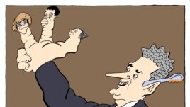 Karikatura "Viktorija" Predraga Koraksića Coraxa
