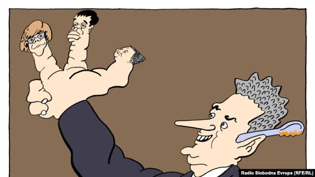 Karikatura "Viktorija" Predraga Koraksića Coraxa