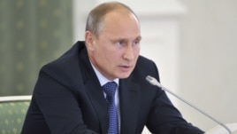 Russian President Vladimir Putin says Syria's rebels are only trying to draw in Western help.