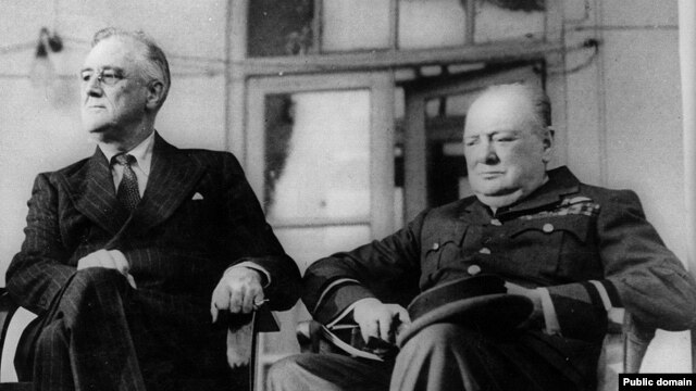 Američki predsjednik, Franklin Roosevelt i britanski premijer, Winston Churchill
