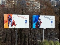 Billboards in Russia promoting Sochi's 2014 Olympic bid (ITAR-TASS)