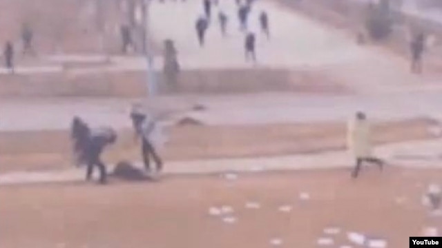 A still image from the video, which was posted on YouTube on December 20