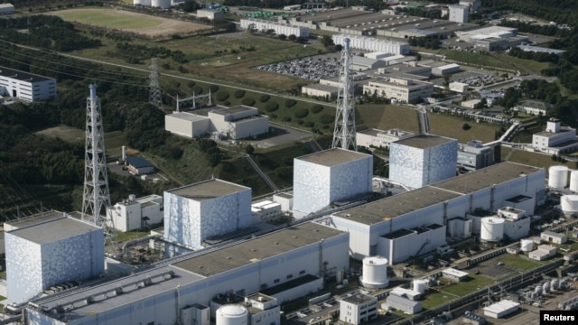 An aerial view of Fukushima Daiichi nuclear plant