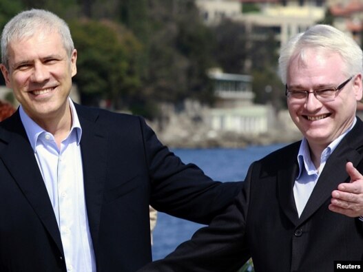 Boris Tadić i Ivo Josipović u Opatiji, 24.03.2010.
